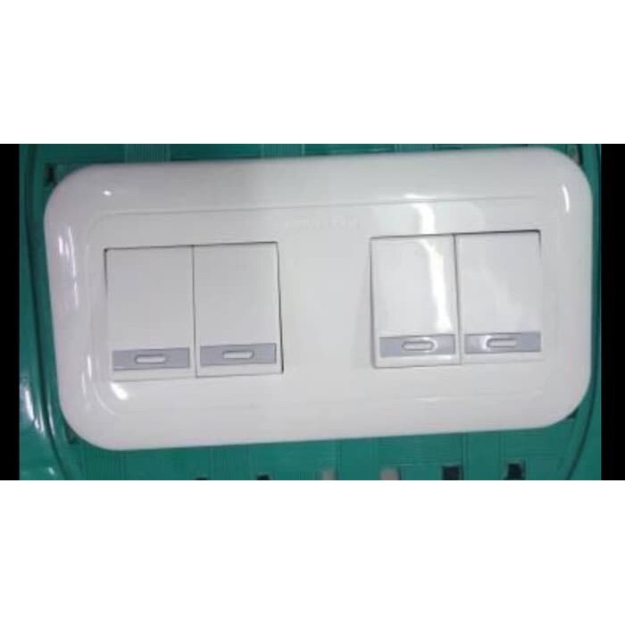 TERBARU SAKLAR 4 GANG PANASONIC / SAKLAR ISI 4 PANASONIC