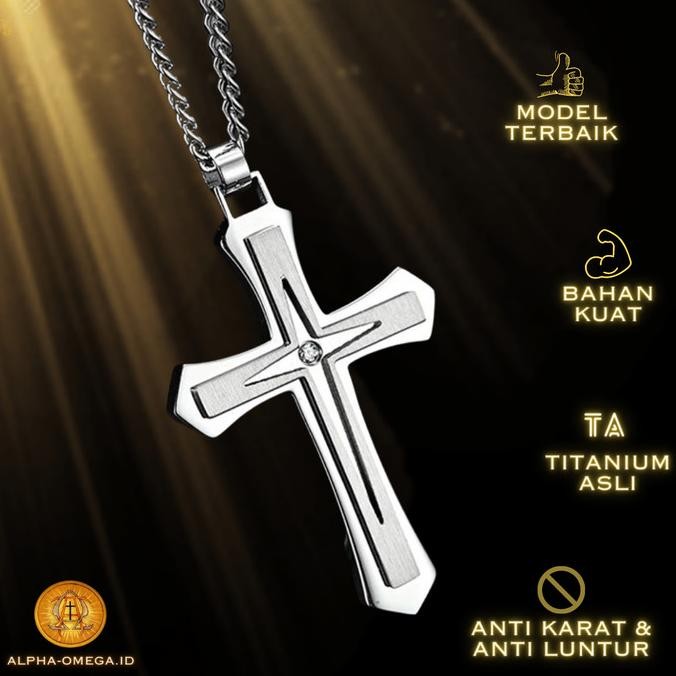 Kalung Salib Multilayer Keren Elegan | Aksesoris Rohani Kristen