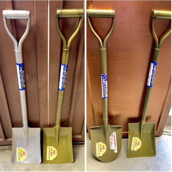 Sekop pasir gagang besi RATA PLAT jepang skop tanah gg besi japan