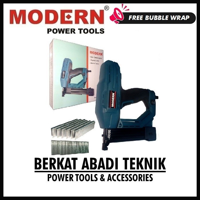 MODERN M30FU Staples Paku Tembak Electric Tacker Gun Nailer Nail Mesin