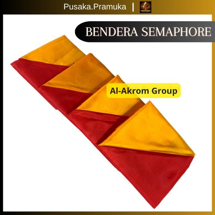 

TERLARIS SEPASANG BENDERA SEMAPHORE PRAMUKA UNTUK SIAGA, PENGGALANG, DAN PENEGAK