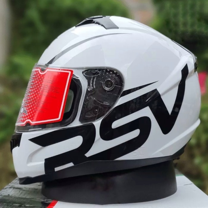 Helm Rsv Ff500 Typography Fullface White Glossy