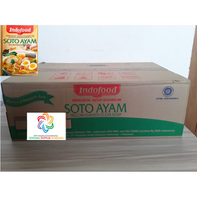 

Terlaris Indofood Bumbu Soto Ayam [45Gram /6 Box X24 Pcs /1 Karton ]