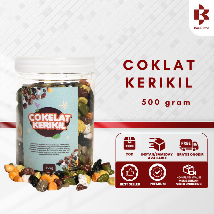 

Ready Coklat Kerikil 500 Gram / Coklat Batu Kerikil Asli Arab