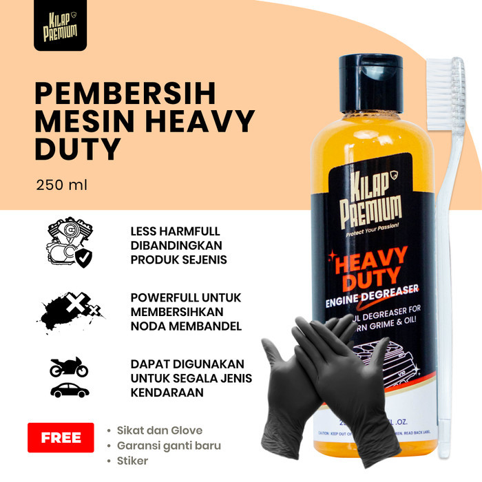 Heavy Duty Engine Degreaser Kilap Premium - Pembersih Kerak Mesin