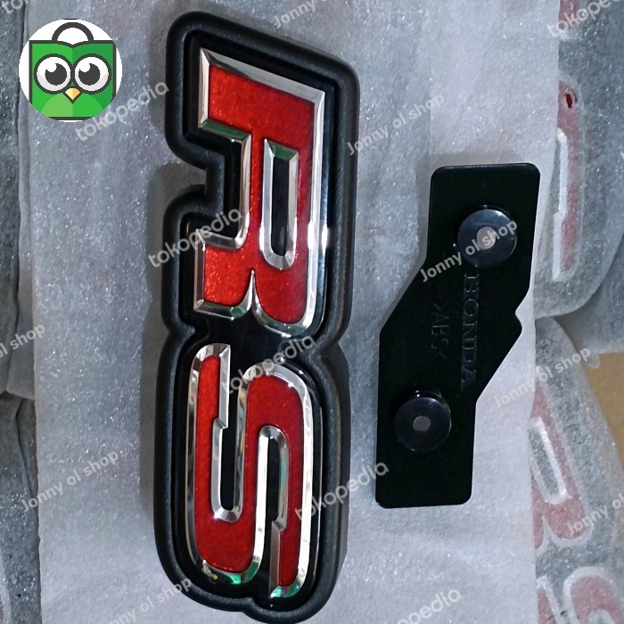 EMBLEM LOGO RS RS GRILL DEPAN NEW BRIO 2018 ORIGINAL