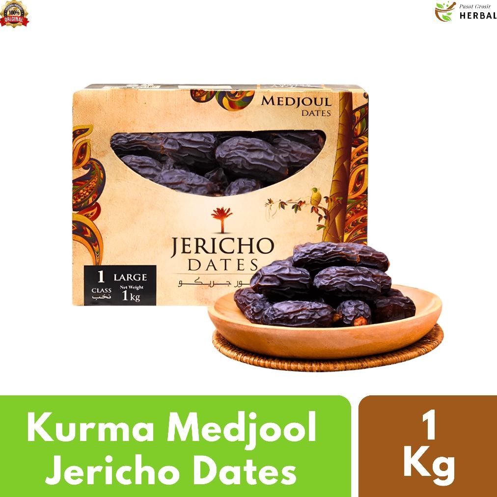 

Kurma Medjool Jumbo 1 Kg Palestina Premium Quality | Korma Medjol Dates Asli Palestin 100% Original
