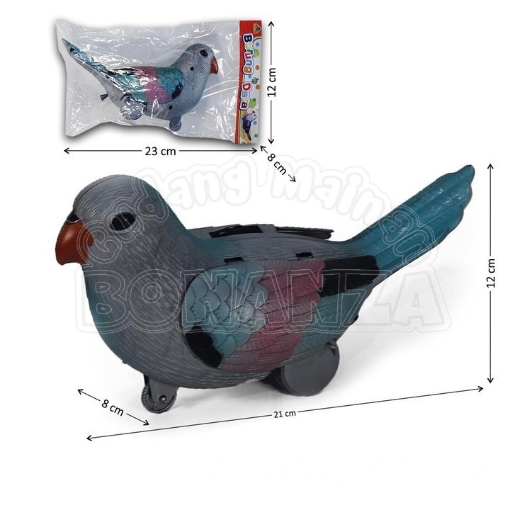[Bonanza] Mainan Anak Burung Dara Tarik Jalan Pullstring