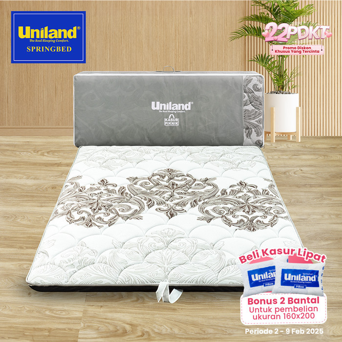 Uniland Kasur Lipat 160X200 Bonus Tas Kasur-Busa Gulung Lantai Travel