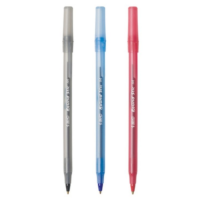 

TERBATAS BIC ROUND STIC XTRA LIFE FINE MEDIUM POINT BALLPOINT KODE 271