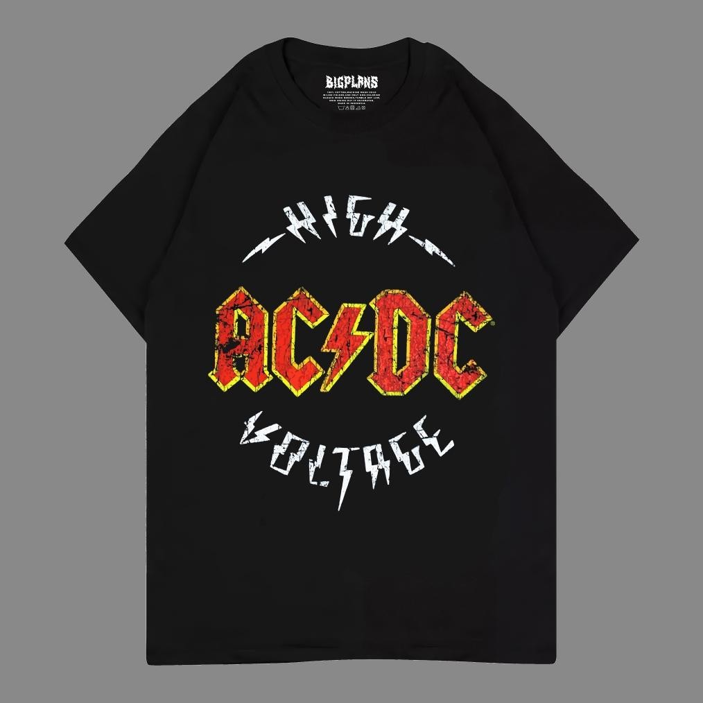 Promo Kaos Acdc High Voltage Kaos Band Kaos Metal Kaos Hnm