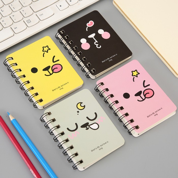 

Notebook Cute Character A7 Buku Catatan Kecil Bergaris Mini Diari A062 jyabd