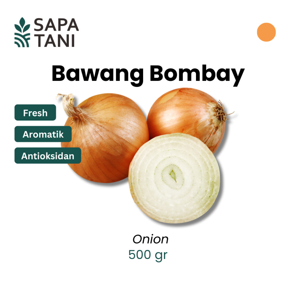 

Sapatani Bawang Bombay 500gr Sayur Segar untuk Bumbu Masakan Harian
