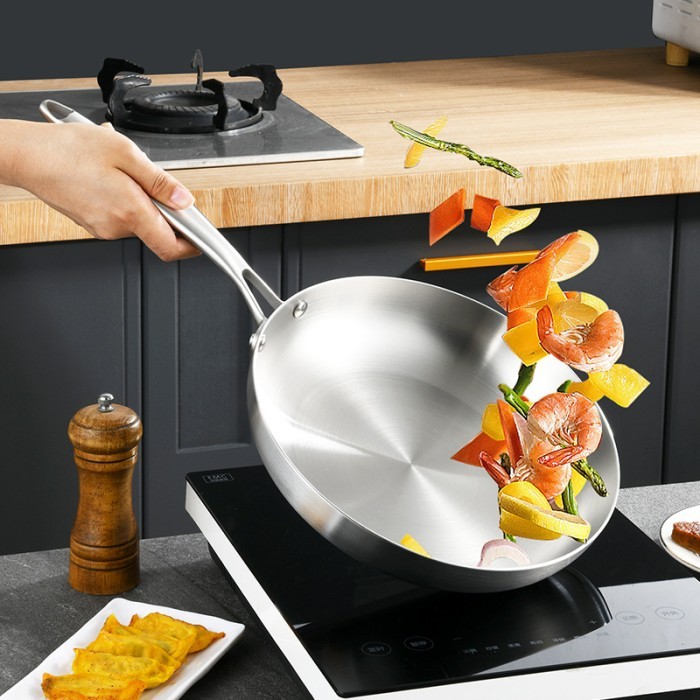 Fry Pan Stainless Steel 304 / Panci Penggorengan Stainless Steel 304 #Gratisongkir #Sale #Discount