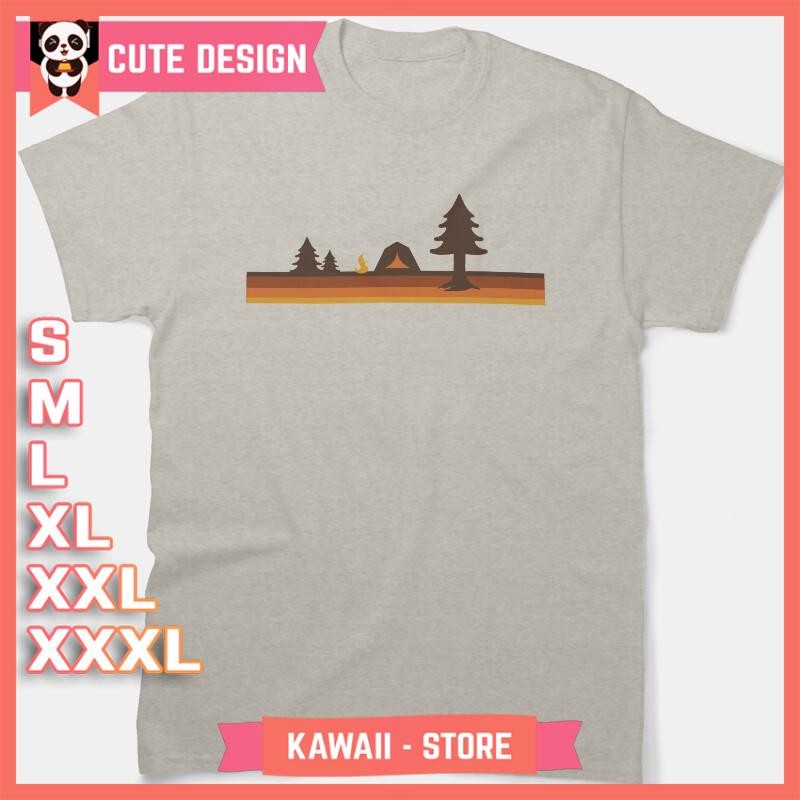 Kaos Happy Camper (Retro, 70s, Camping)