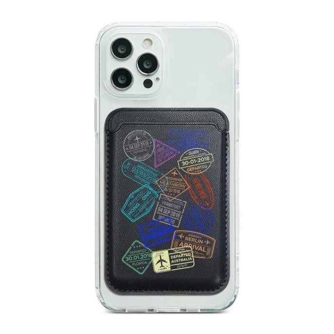 

Murah Pocket Wallet Card Holder Magnetic Cassion Stamp Of Treveller