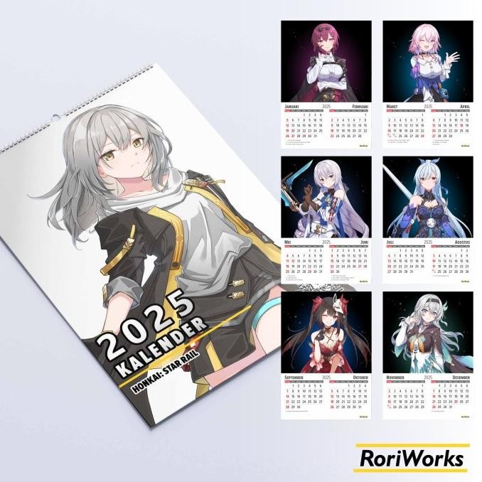 

Promo Kalender Dinding 2025 - Honkai Star Rail
