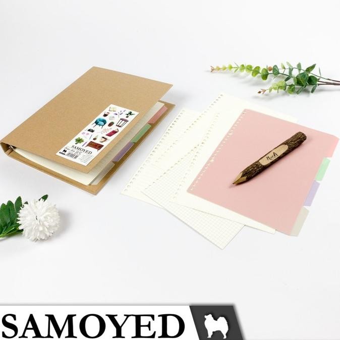 

Promo Binder Note / Loose Leaf Binder B5 - 26 Ring Samoyed Bnsv-51