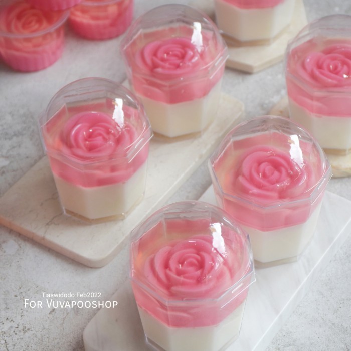 EKSLUSIF Cup Puding CH-26 isi 10pcs Gelas Puding Pudding Jar Puding Plastik