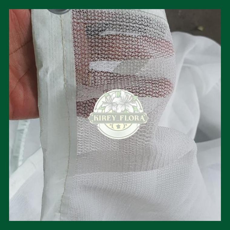 Jaring Paranet Putih Nylon 75% Bahan Berkualitas