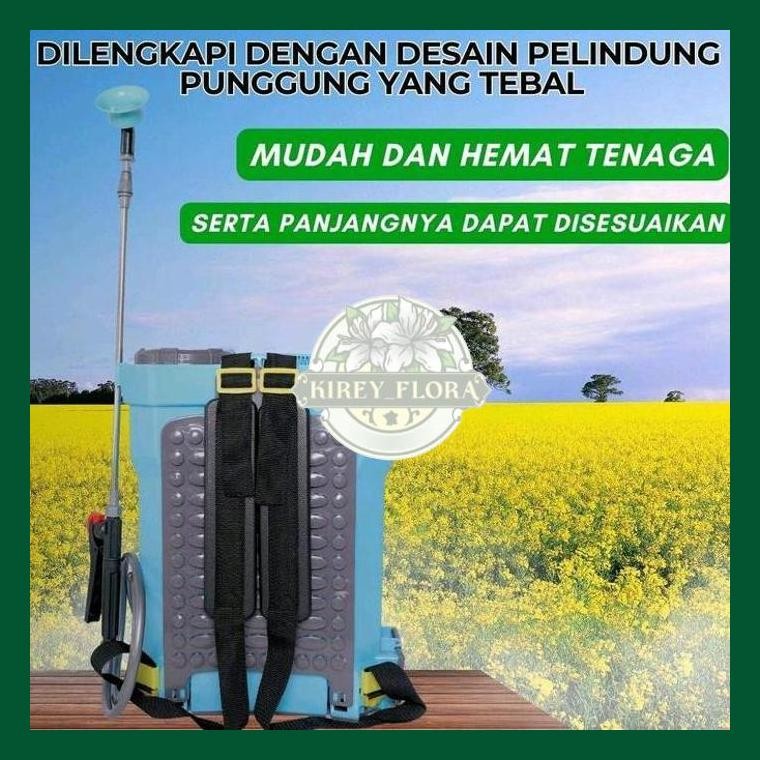 Sprayer Elektrik Msa-16 Liter Alat Semprot/Tangki Tanaman Pertanian Biru Nozzle