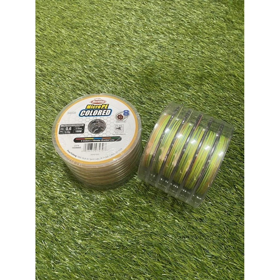 BENANG PE BERKLEY MICRO PE COLORED X8 PER 100 METER MULTI GUNA