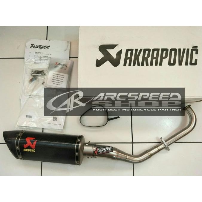 Miliki Knalpot Akrapovic Nmax 155 Fullsystem Ori Slovenia (Header Custome)