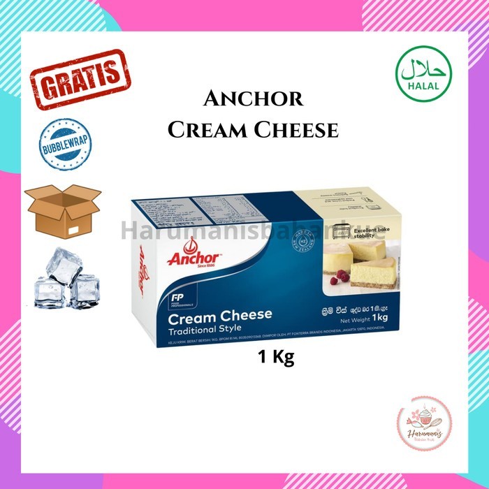 

Anchor Cream Cheese Kemasan Asli 1kg