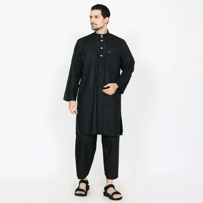 Terbaru Sd001 Koko/Gamis Setelan Polos Dewasa Pria Alwaan