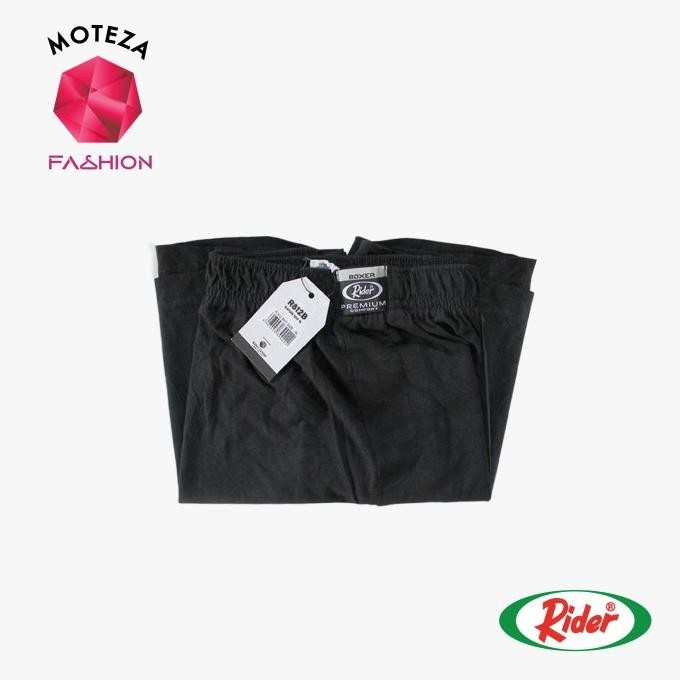Celana Dalam Pria Boxer - Rider Sport R812B - Hitam / Abu Polos Promo