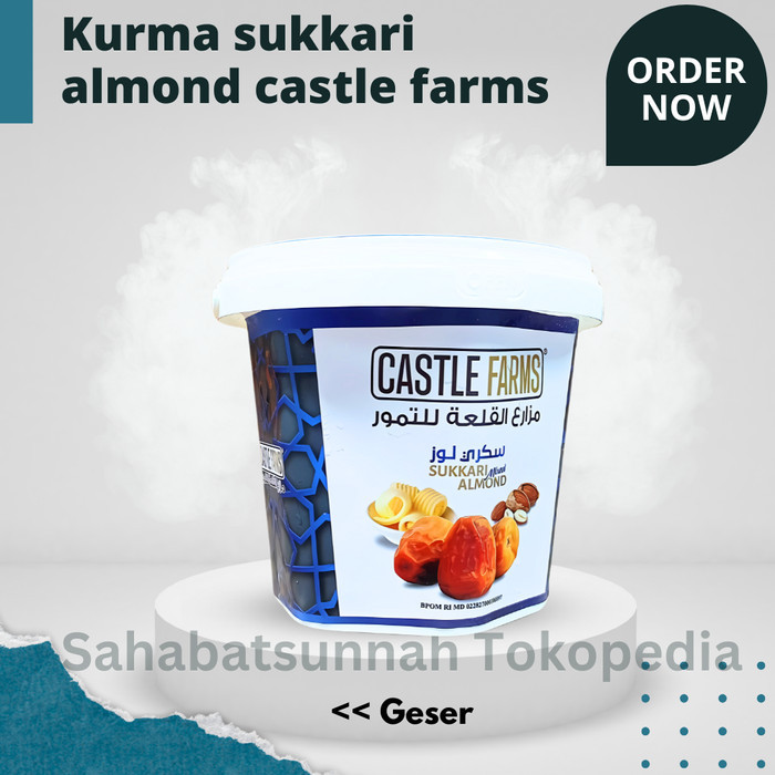 

Kurma mentega sukkari almond with butter 850 gram FRESH FREEZER TIDAK BEKU castle farms korma sukari