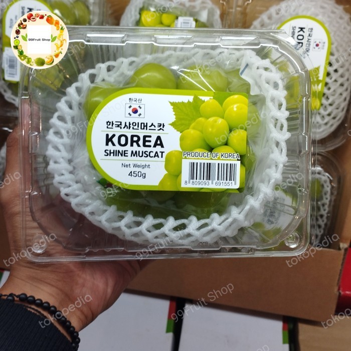 

Buah Anggur Korea Original premium 450 gram pack