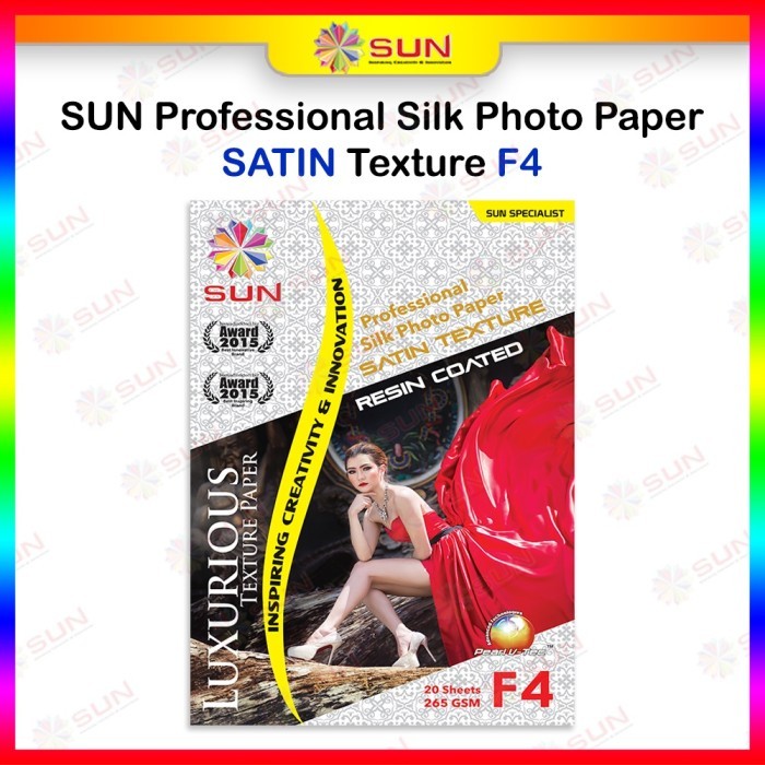 Kertas Foto Doff Silky Texture F4 Kulit Jeruk - Sun Professional Silk