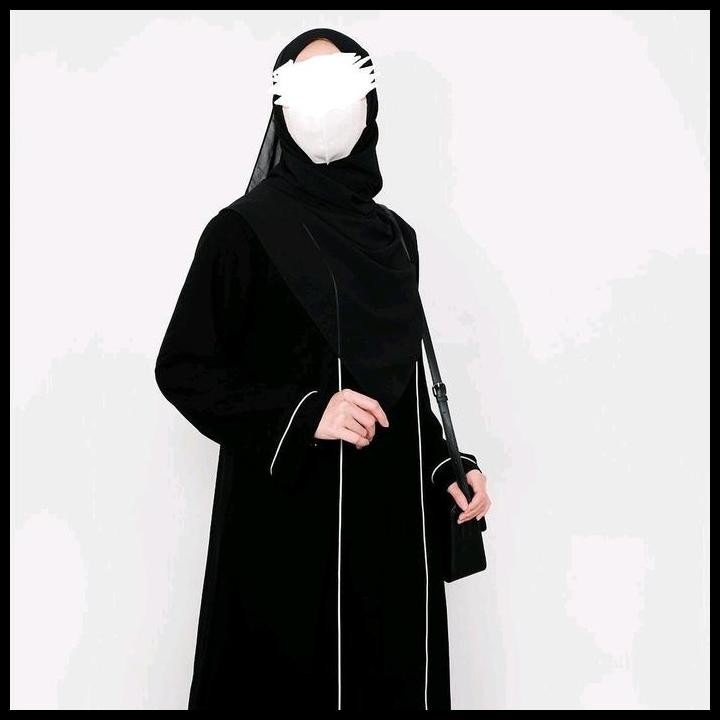 Terlaris Abaya Hilma Premium  Gamis Arab Muslimah Terbaru Abaya Hitam Simple Crinkle Airflow  Abaya 