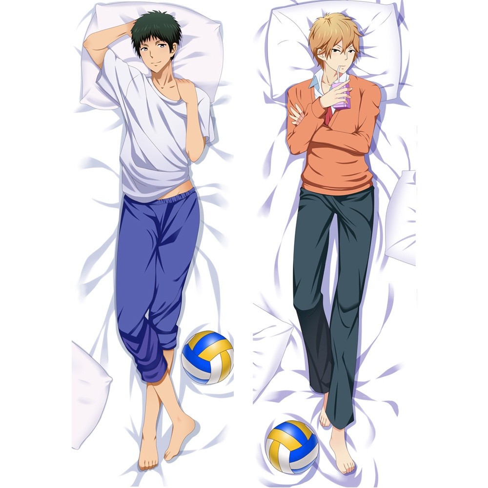 【Stok Siap】50X150CM Anime Dakimakura Kiss Him Not Me Yusuke Igarashi & Nozomu Nanashima Sarung Banta