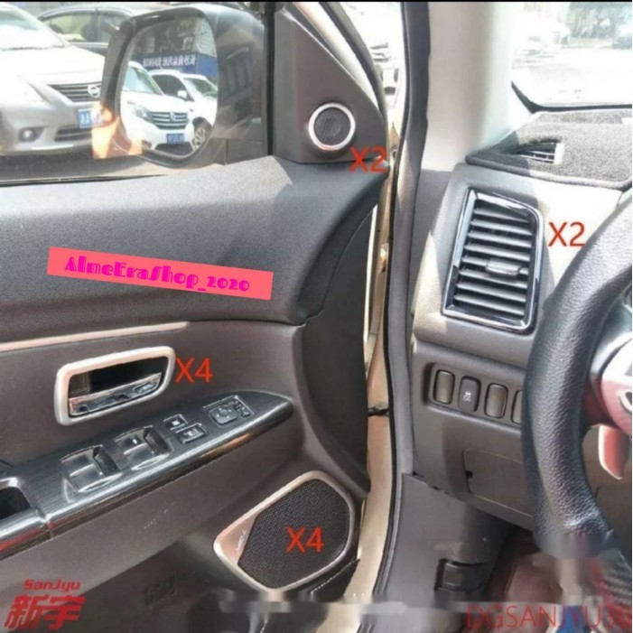 Paket Hemat Aksesoris Chrome Outlander Sport 2011 Sd 2018