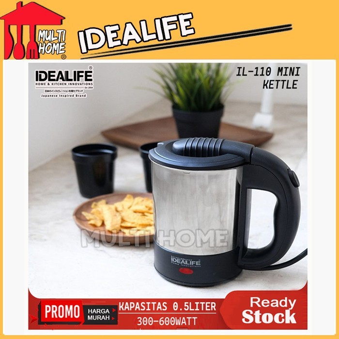 Kettle Idealife Il110 Mini - Teko Listrik Mini Kapasitas 0.5L
