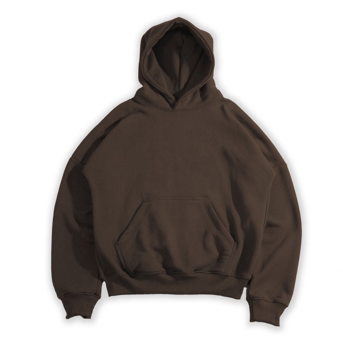 Oversized Boxy Hoodie Brown