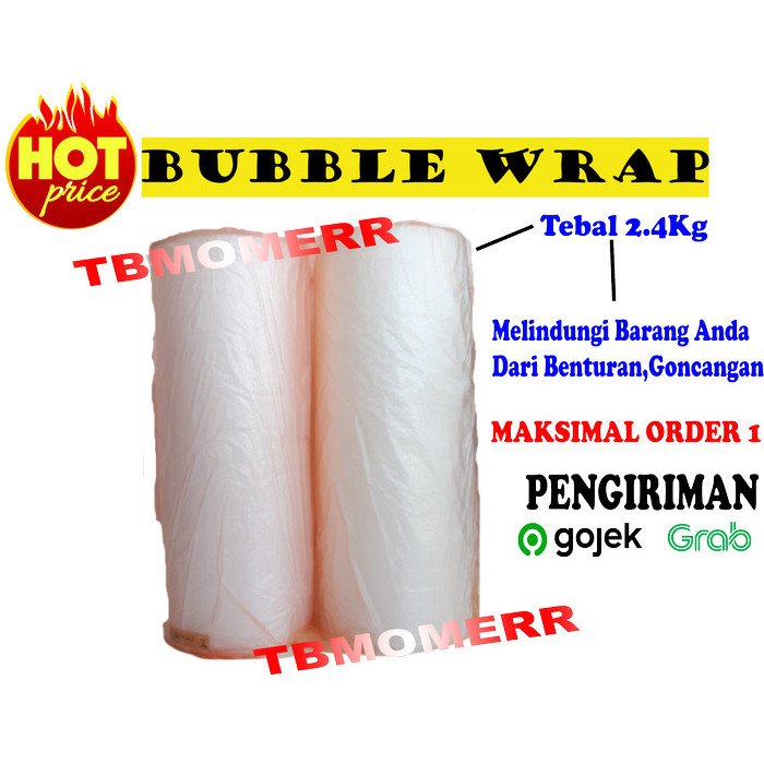 

Bubble Wrap / Buble Wrap Putih 50Mx1.25M Roll