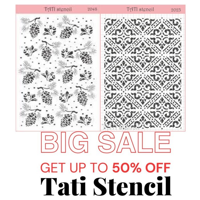 

TERBARU Stencil TATI Decorasi motif BISA GRAB!