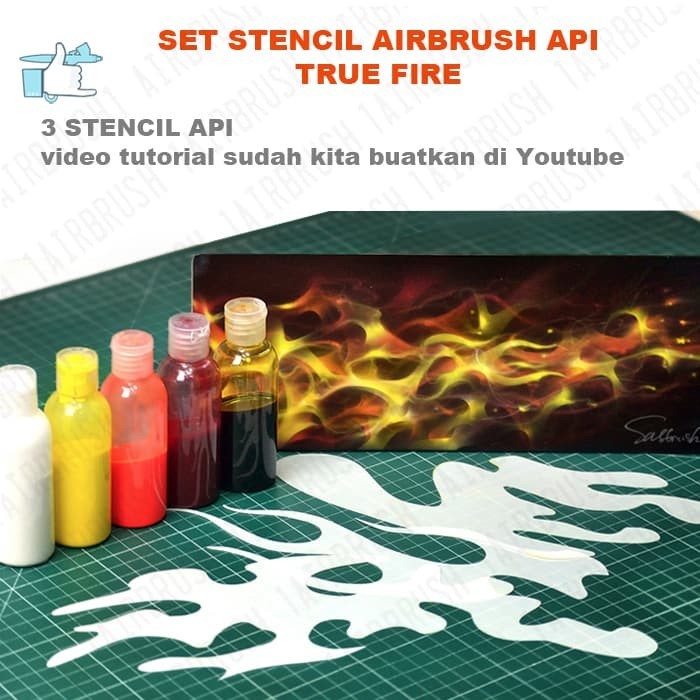 

TERBARU STENCIL API - TRUE FIRE SET BISA GOSEND!