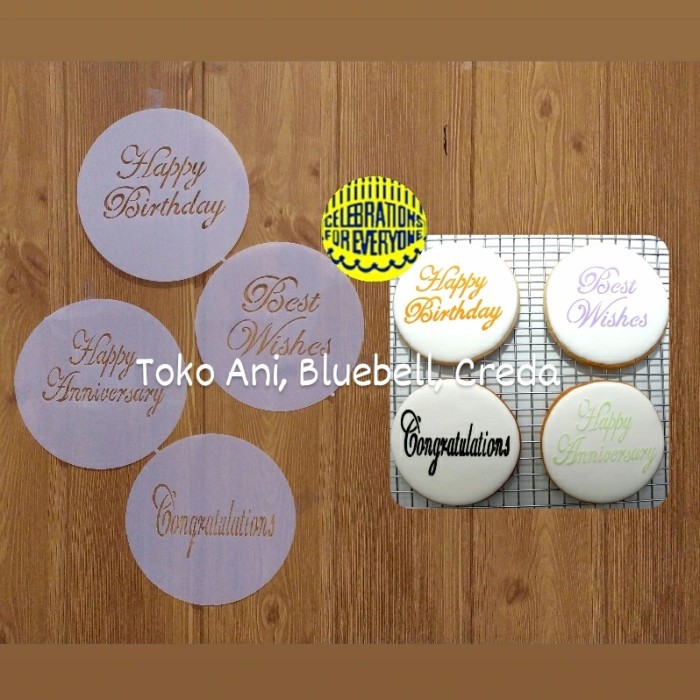 

TERBARU Designer Stencil : Script Celebration Set - 4 , 9 cm BISA GRAB!