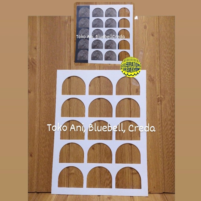 

TERBARU Silicone Mat For Chocolate : Yule Log End , 8 x 6.5 cm , 15 cavity