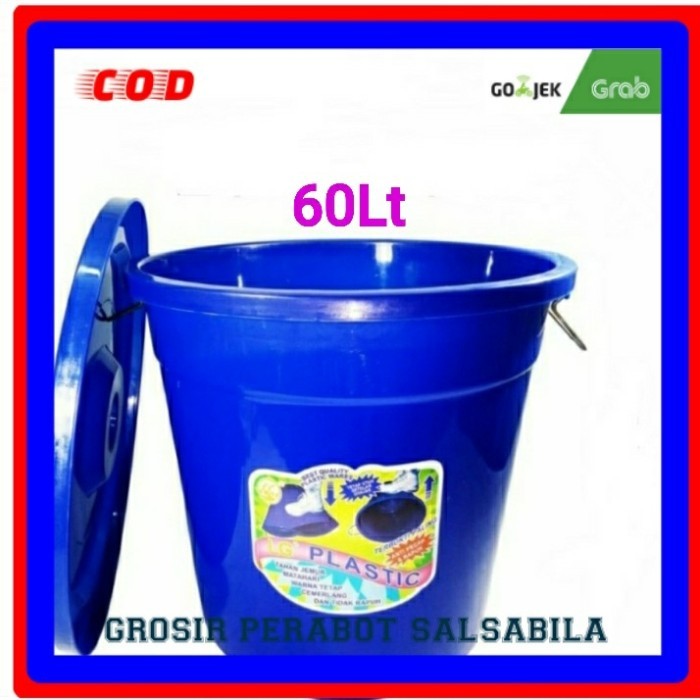Terlaris Ember tong kamar mandi plastik besar 60 liter LG warna SALE