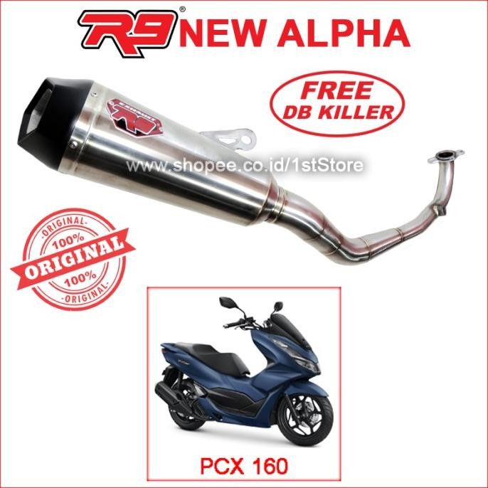 Diskon Original R9 New Alpha Pcx 160 Pcx160 2021 Cbs Abs Knalpot Racing Ori