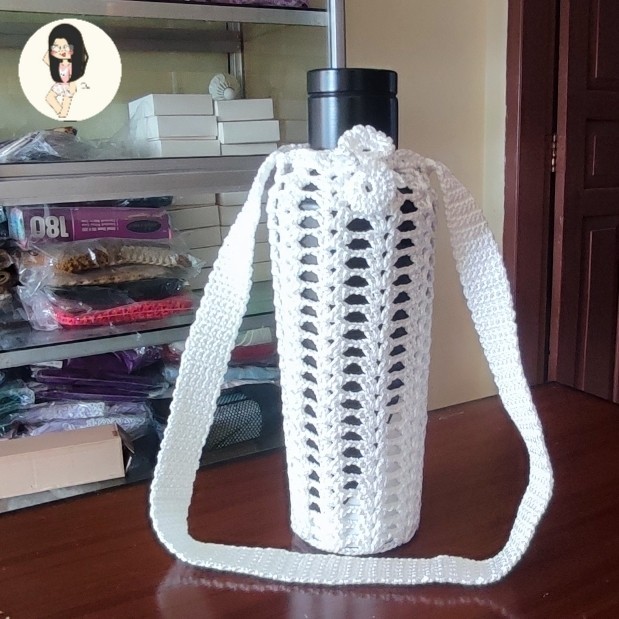 Promo Tas Botol Rajut Cover Tumbler Sarung Termos Corkcicle Tali Salempang