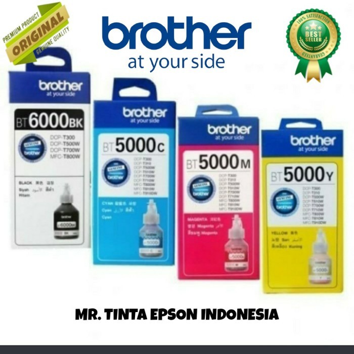 

TINTA BROTHER BT6000BK BT5000CMY ORIGINAL 1 SET 4 WARNA