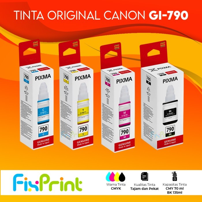 

Tinta Original Canon 790 GI790 GI-790 ( 1 SET ) G1000 G2000 G3000