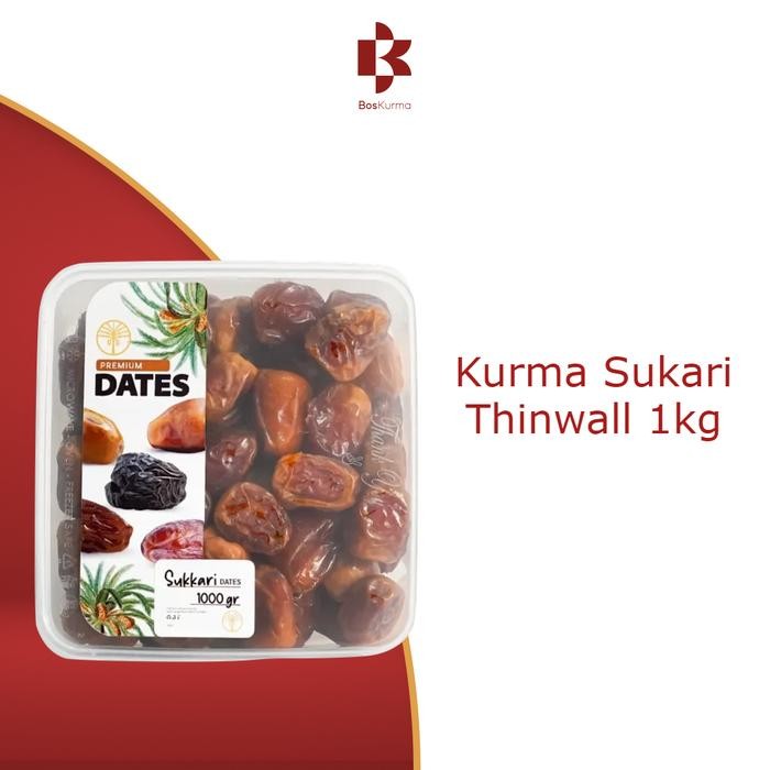 

HRG DISKON Kurma Sukari Thinwall 1 kg Kurma Sukari Raja Cemilan Food Snacks