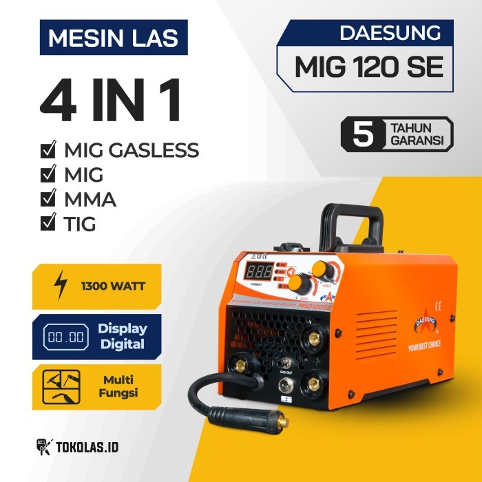 Mesin Travo Las Inverter Daesung Mig 120 Se Mig120 Tanpa Gas